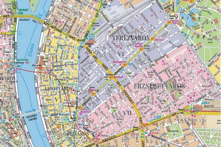 carte budapest quartier