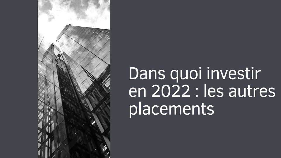 Dans quoi investir : les autres placements ?