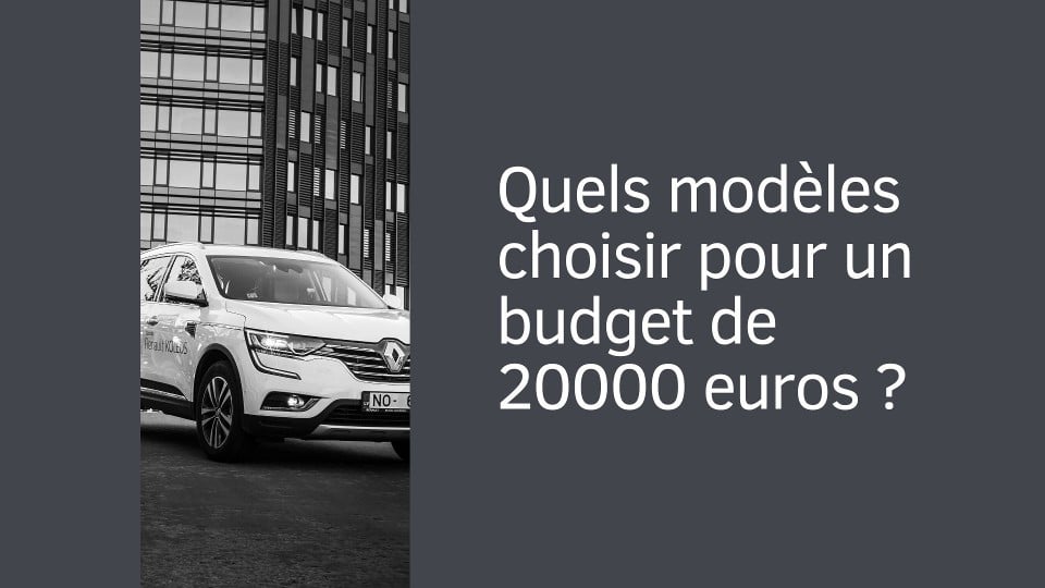Quels modèles choisir pour un budget de 20000 euros ?