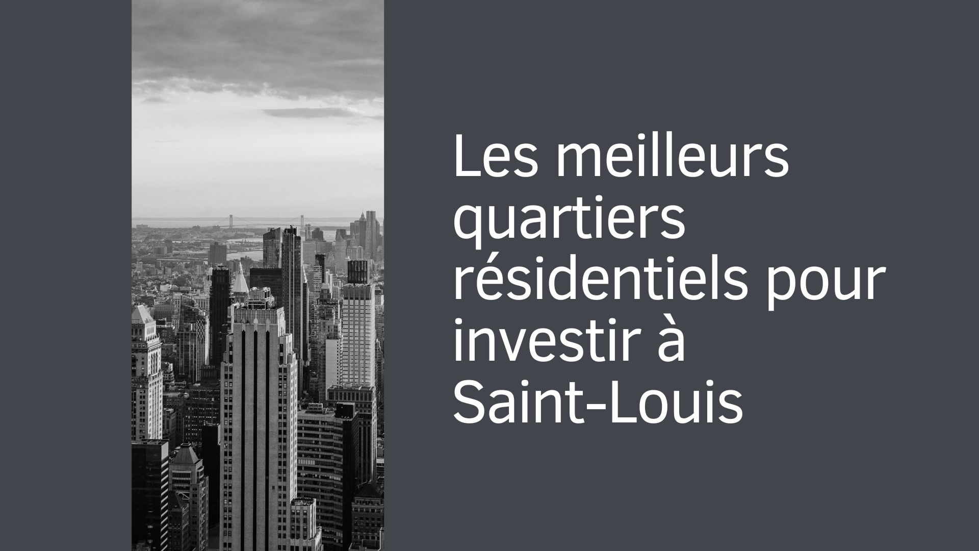 Les meilleurs quartiers résidentiels pour investir à Saint-Louis