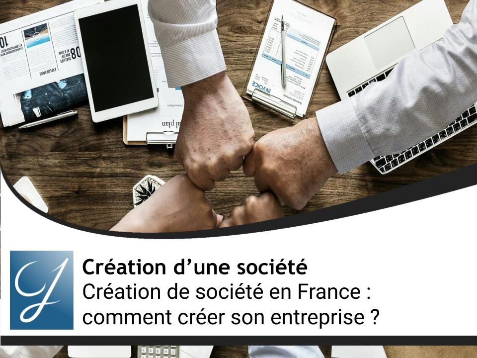 Création d'une société en France