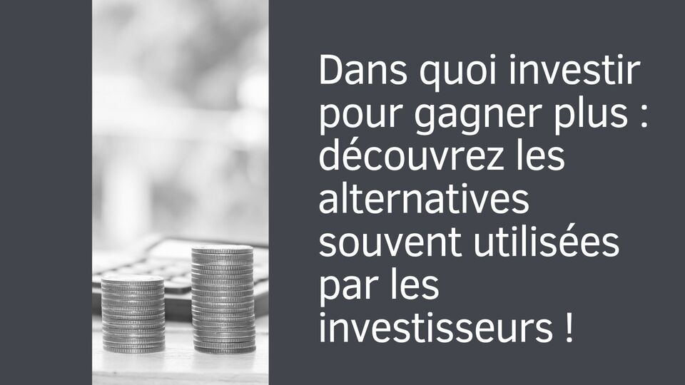 Dans quoi investir pour gagner plus : découvrez les alternatives souvent utilisées par les investisseurs !