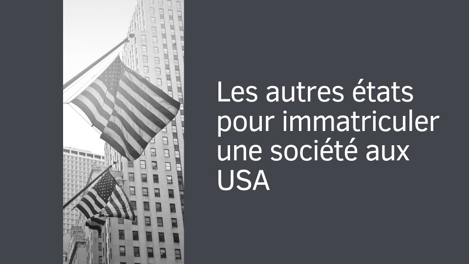 Les autres états pour immatriculer une société aux USA