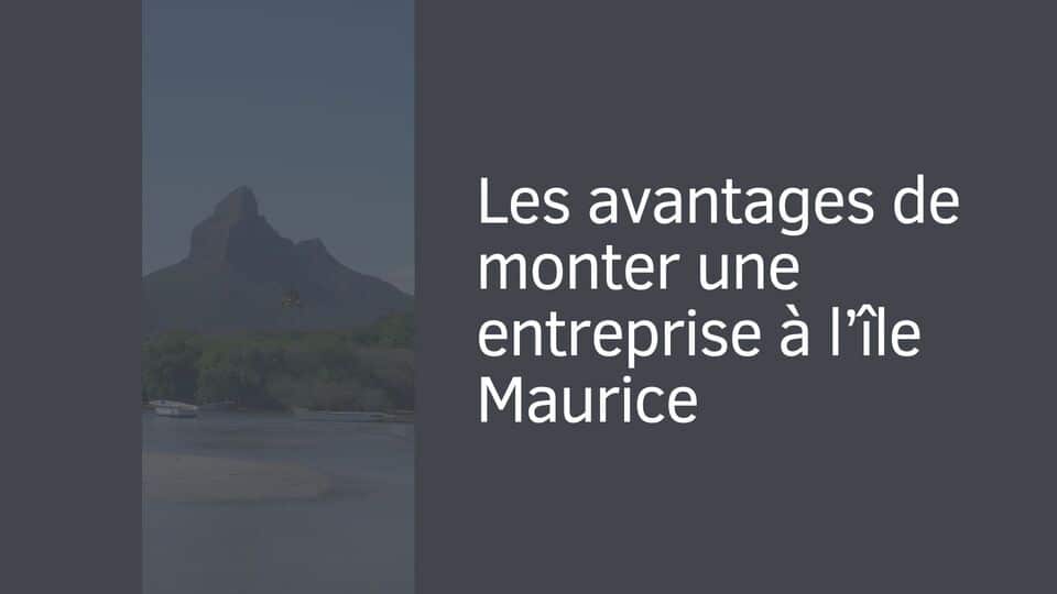 Les avantages de monter une entreprise à l’île Maurice