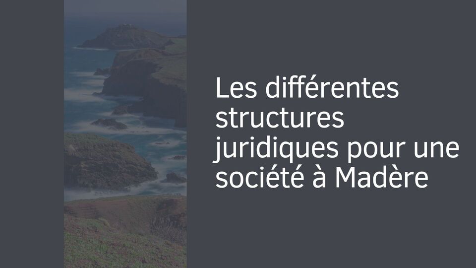 Les différentes structures juridiques pour une société à Madère