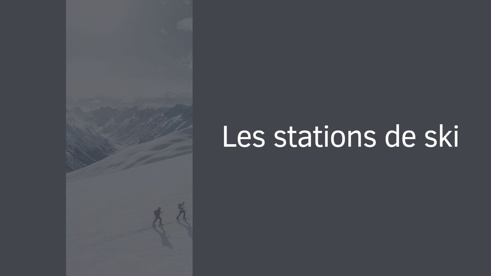 Les stations de ski