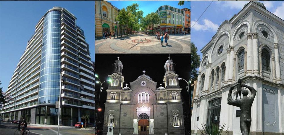 Ville de Bourgas en Bulgarie