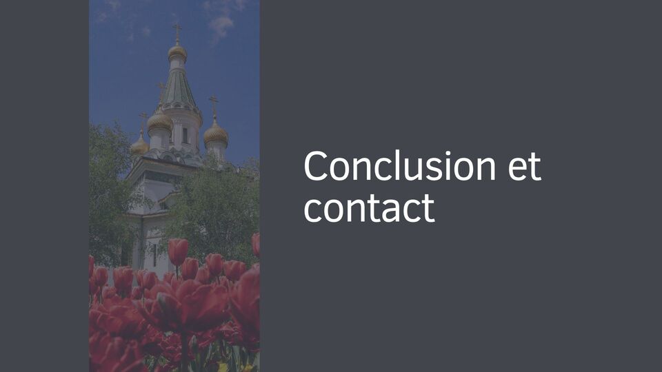 Conclusion et contact