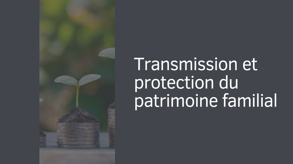 Transmission et protection du patrimoine familial