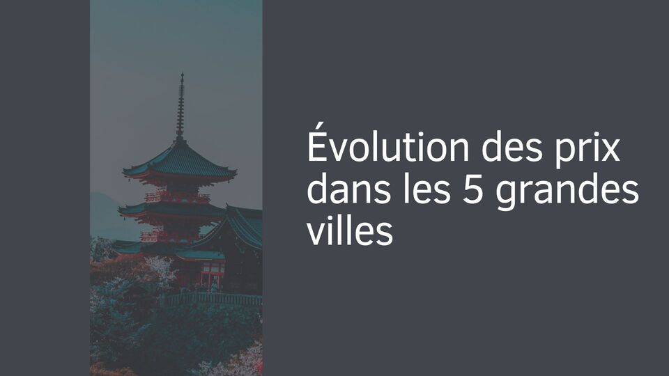 Évolution des prix dans les 5 grandes villes