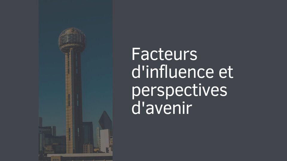 Facteurs d'influence et perspectives d'avenir