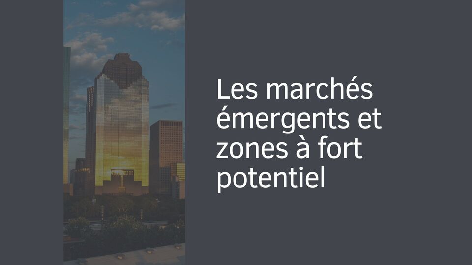 Les marchés émergents et zones à fort potentiel