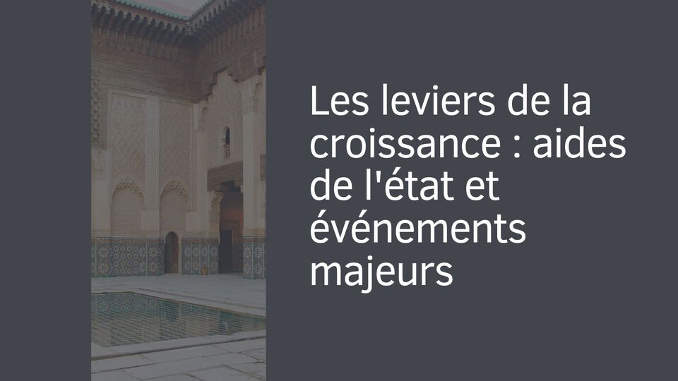 Les leviers de la croissance : aides de l'état et événements majeurs