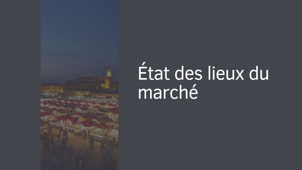 État des lieux du marché État des lieux du marché