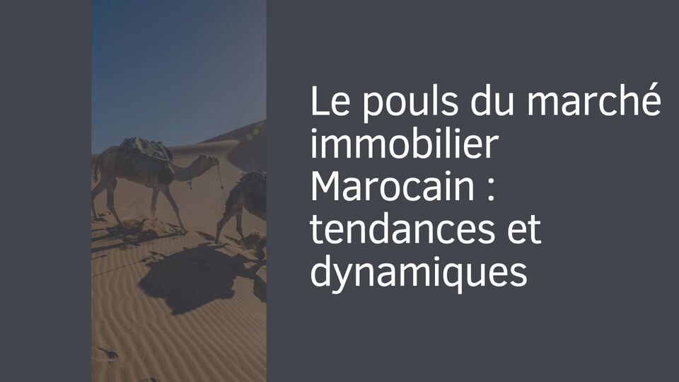 Le pouls du marché immobilier Marocain : tendances et dynamiques