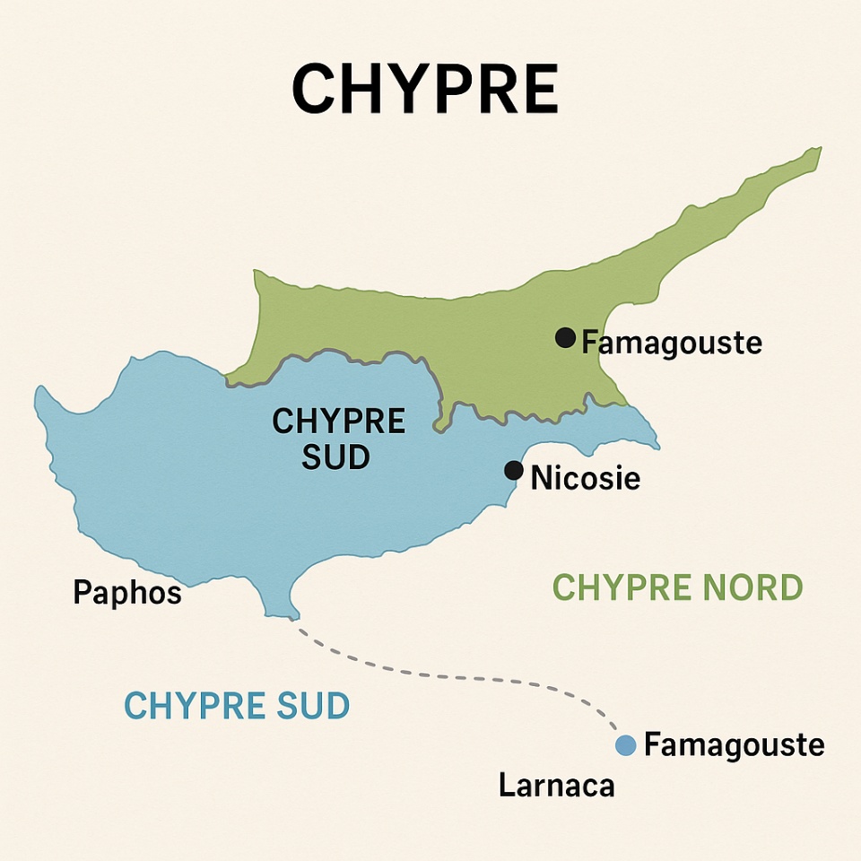 Carte de Chypre Carte de Chypre