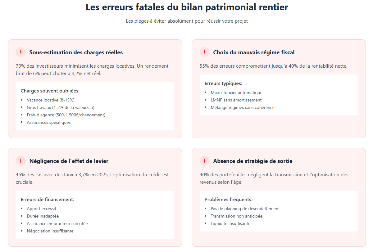 Les erreurs fatales du rentier immobilier Les erreurs fatales du rentier immobilier