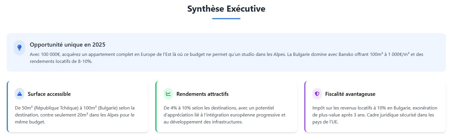 Synthèse du marché de l'investissement immobilier dans l'Europe de l'est Synthèse du marché de l'investissement immobilier dans l'Europe de l'est