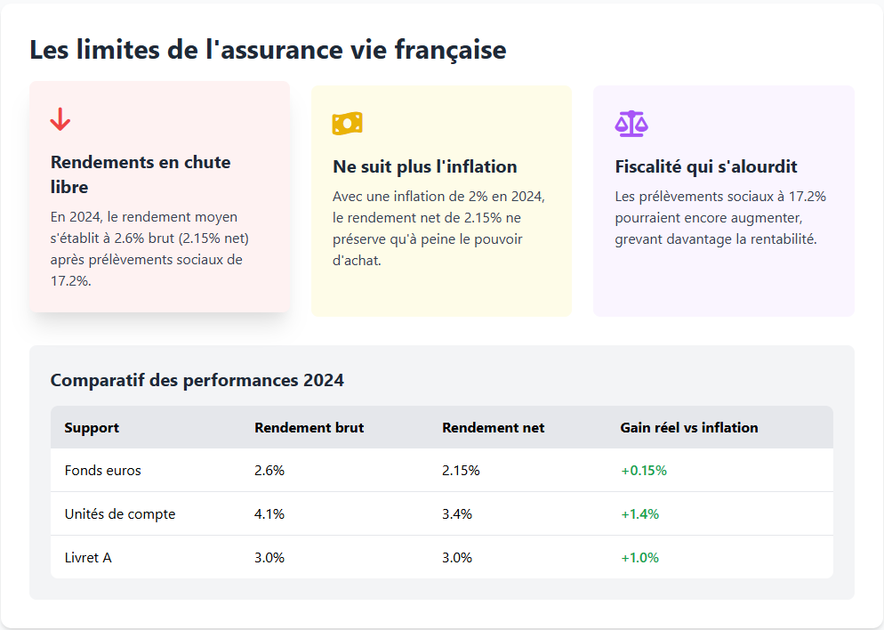 Les limites de l'assurance-vie française Les limites de l'assurance-vie française