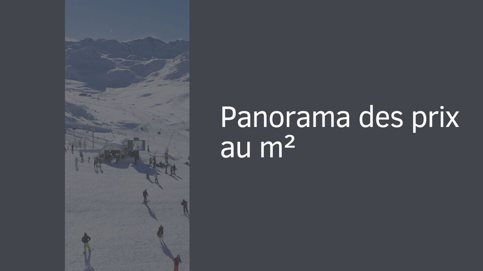 Panorama des prix au m² Panorama des prix au m²