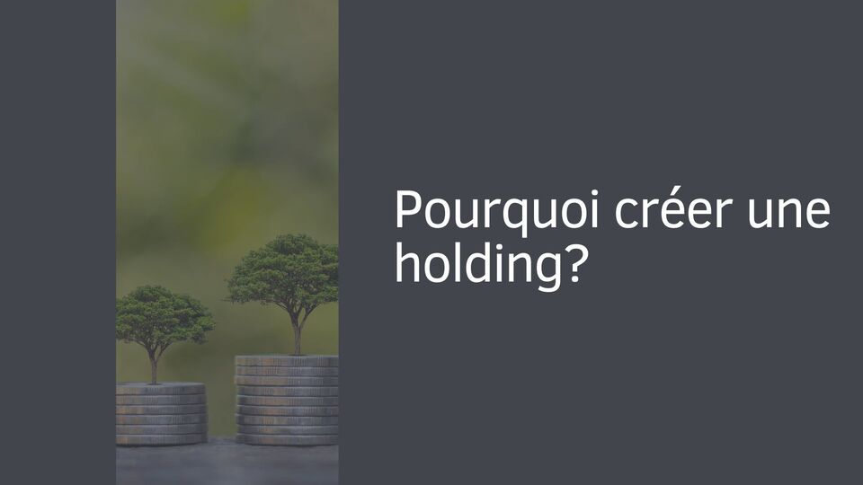 Pourquoi créer une holding? Pourquoi créer une holding?