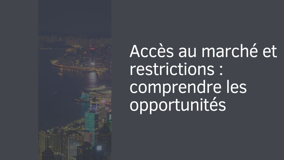 Accès au marché et restrictions : comprendre les opportunités Accès au marché et restrictions : comprendre les opportunités