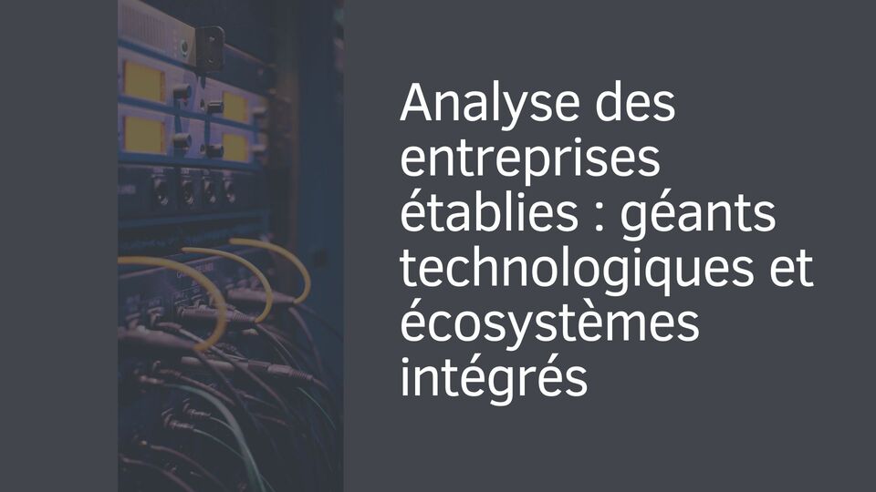 Analyse des entreprises établies : géants technologiques et écosystèmes intégrés