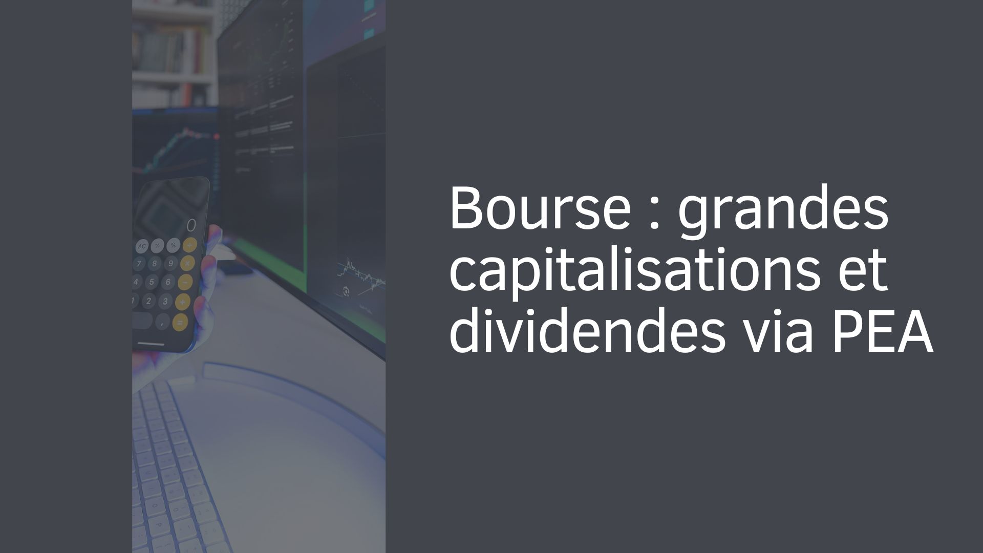 Bourse : grandes capitalisations et dividendes via PEA Bourse : grandes capitalisations et dividendes via PEA