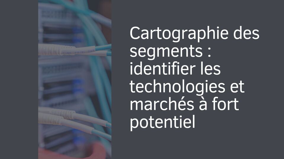Cartographie des segments : identifier les technologies et marchés à fort potentiel