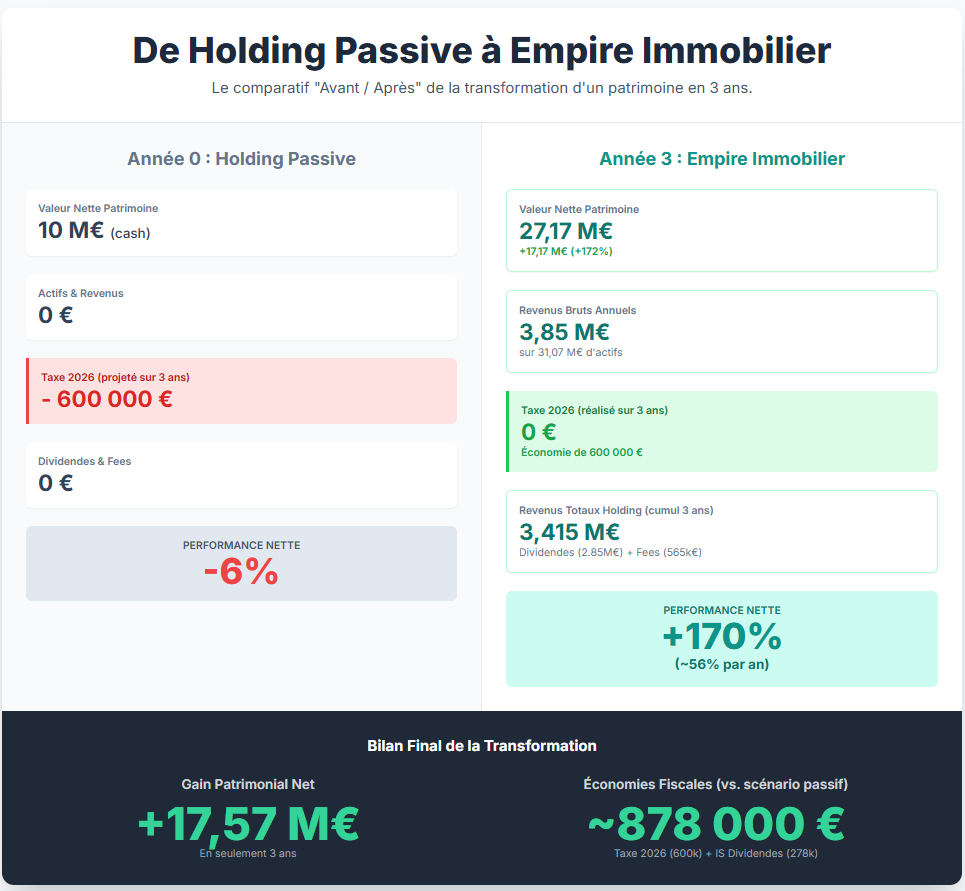 Holding passive à empire immobilier Holding passive à empire immobilier