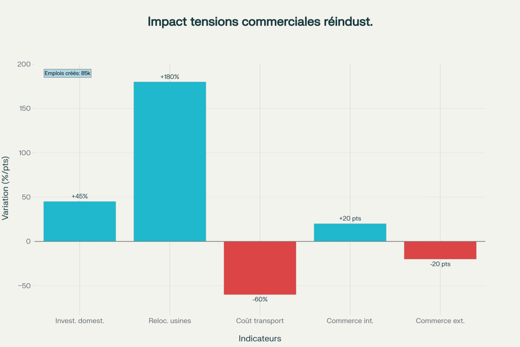 Impact des tensions commerciales sur la réindustrialisation américaine (2024-2025) Impact des tensions commerciales sur la réindustrialisation américaine (2024-2025)