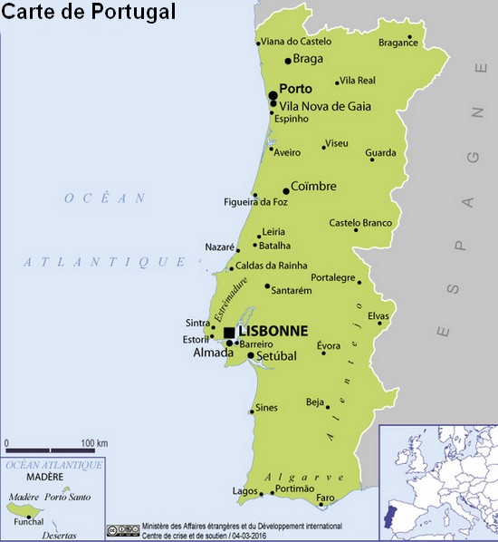 carte portugal