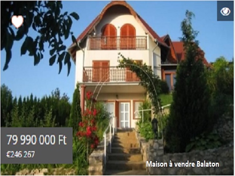 Maison à vendre Balaton