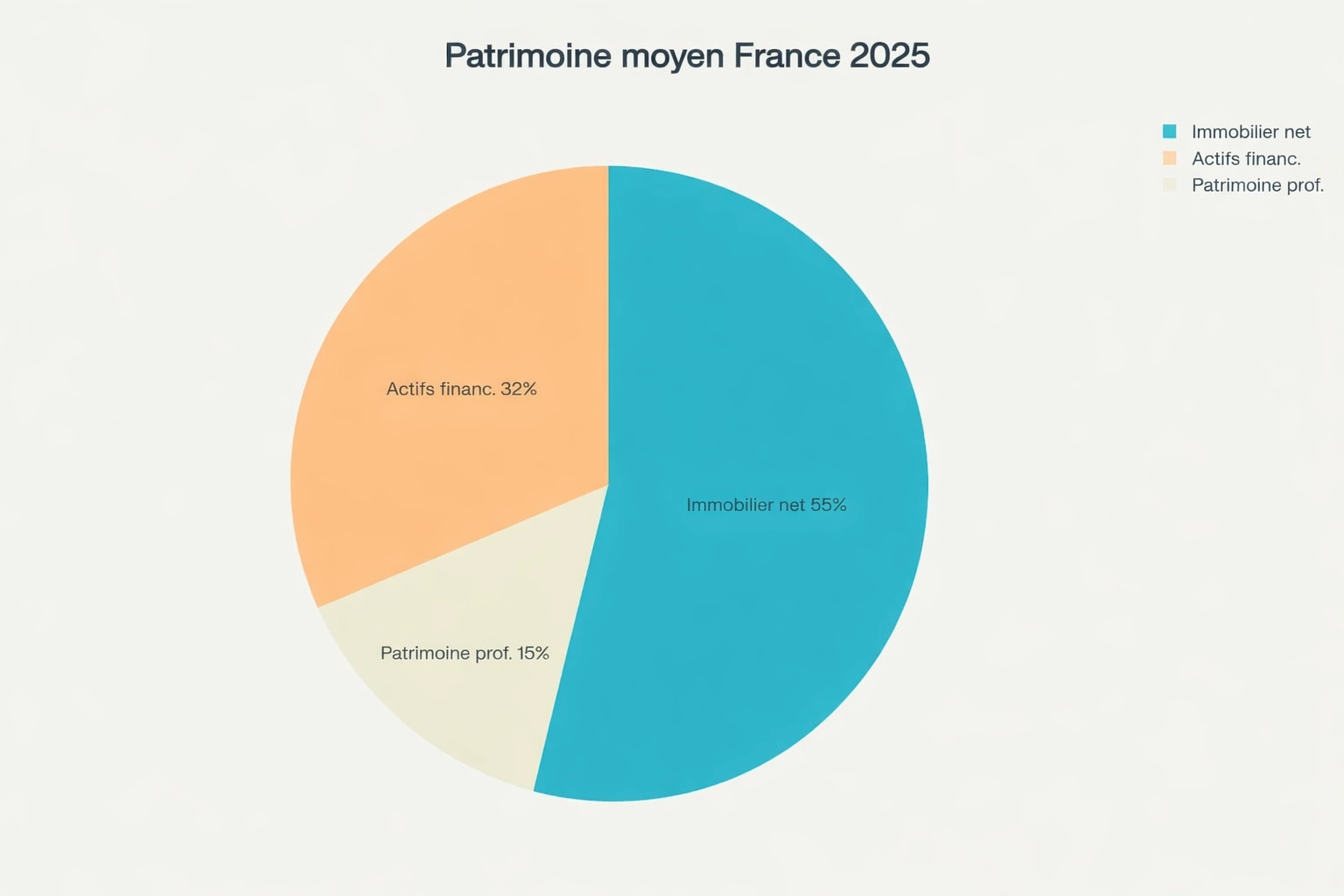 Patrimoine moyen France 2025