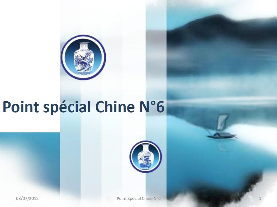 placement et chine Point spécial Chine N°6