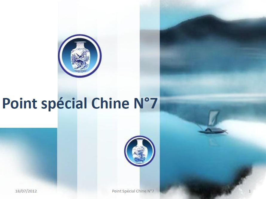 placement et Chine Point spécial chine N°7