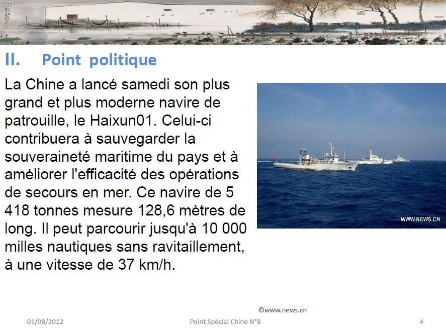 Point politique en Chine
