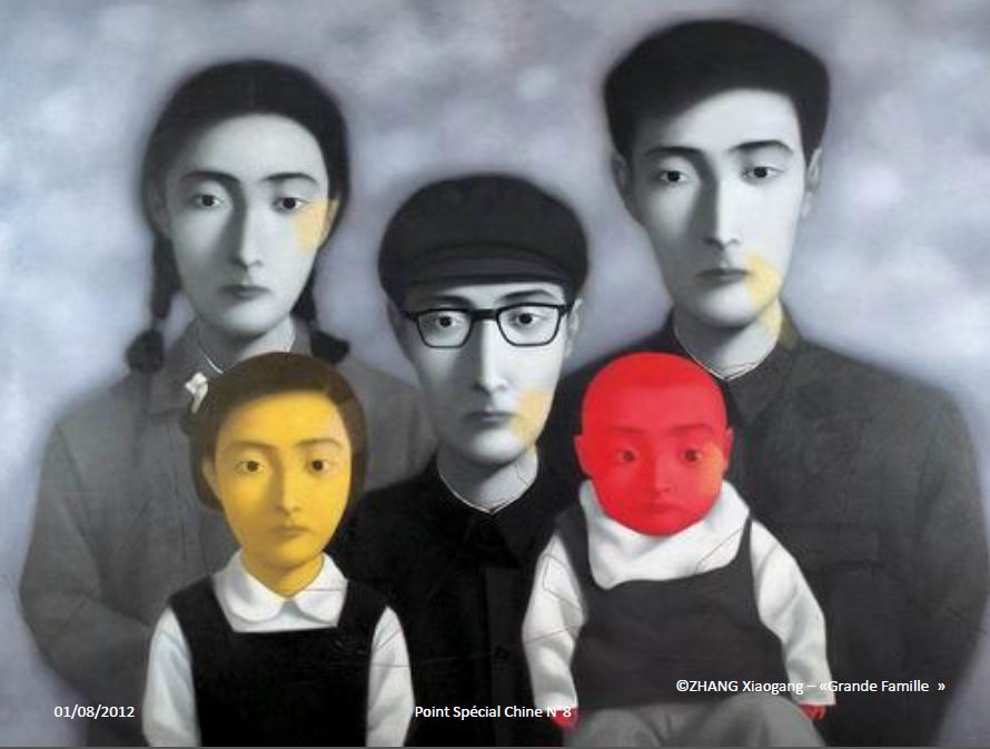 Peinture de la "grande famille" / Auteur Zhang Xiaogang