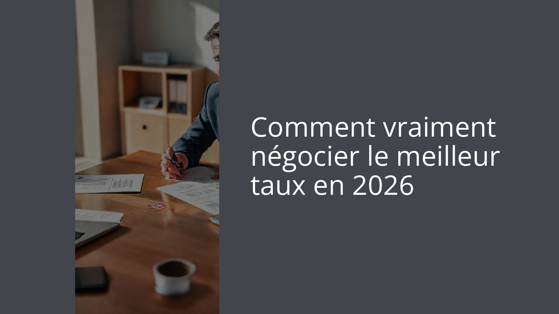 Comment vraiment négocier le meilleur taux en 2026
