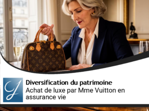 Mme Vuitton achète du luxe dans son placement assurance vie