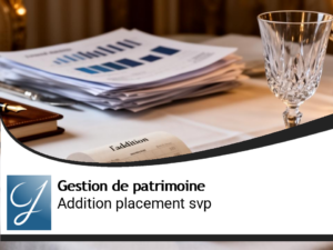 Placement, l&rsquo;addition  s&rsquo;il vous plait!