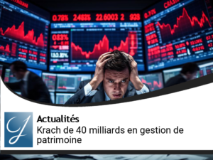 Edito gestion de patrimoine : un "Krach" de 40 milliards!