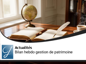 Bilan de la semaine gestion de patrimoine