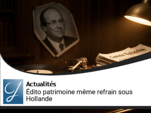 Edito gestion de patrimoine : c&rsquo;est la même chanson sous François Hollande