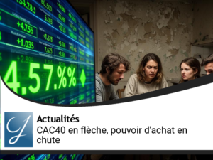 Edito : le placement CAC40 s&rsquo;envole, le pouvoir d&rsquo;achat  des français plonge!