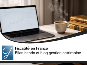 Bilan de semaine et blog gestion de patrimoine