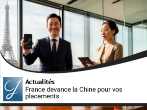 La France passe devant la Chine pour vos placements!