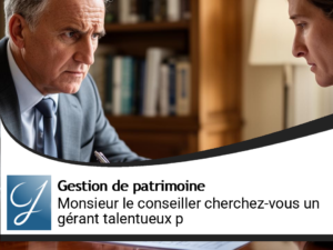 Mr le conseiller auriez-vous un gérant talentueux pour gérer mon placement d&rsquo;assurance vie?
