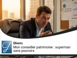 Mon conseiller en gestion de patrimoine : c’est superman, sans les pouvoirs…