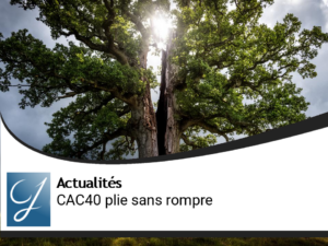 Le CAC40 plie mais ne rompt pas !